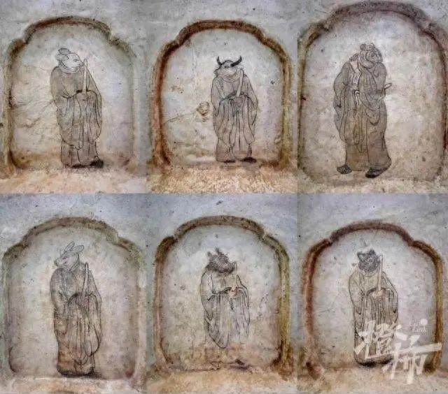 古墓壁画视频_古代壁画墓_古墓壁画